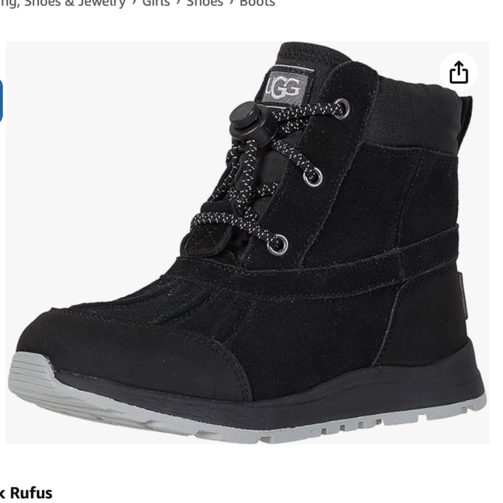 Ugg like new Kids Black Winter Boots